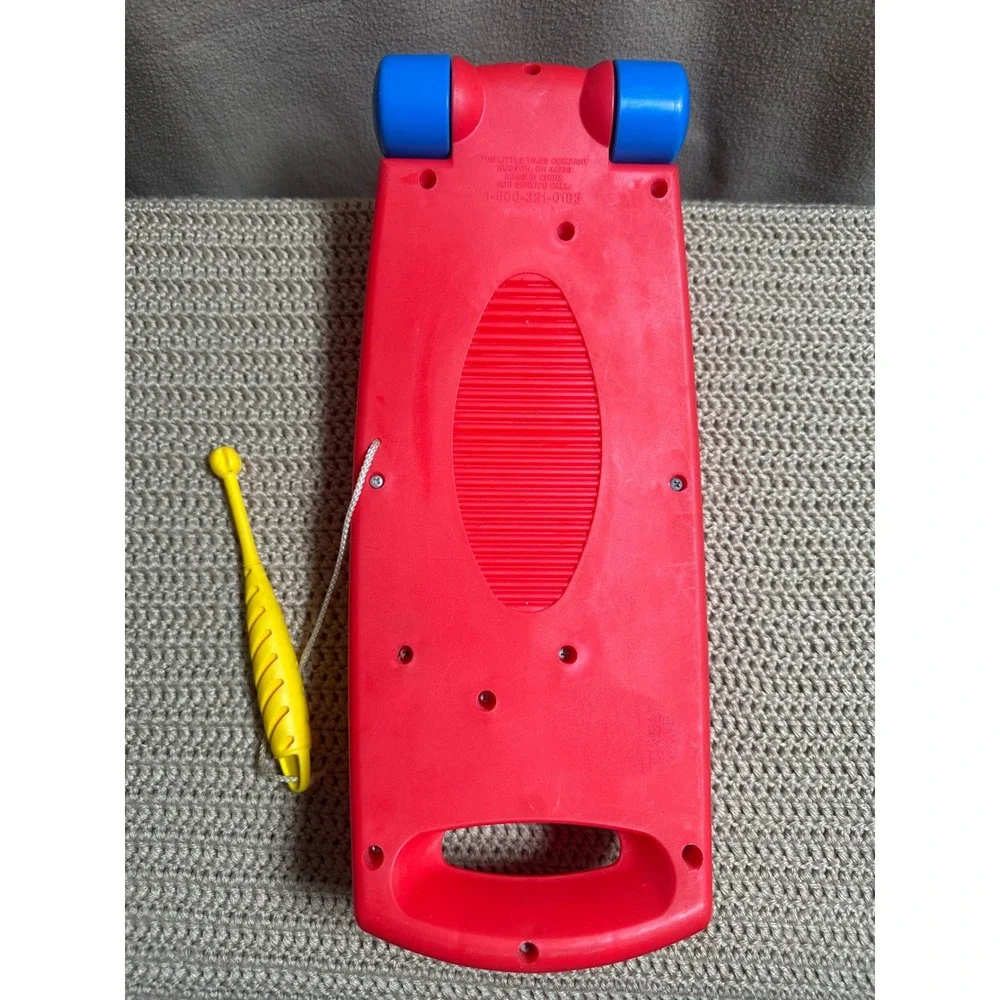 Vintage Little Tikes Tap-a-Tune Xylophone Rainbow Musical Pull Toy Red 612171